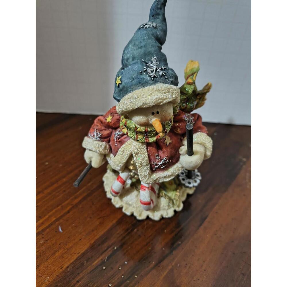 Skiing Snowman Figure Don Mechanic Winter Holidays Decor Vintage 2002 - Picture 8 of 9